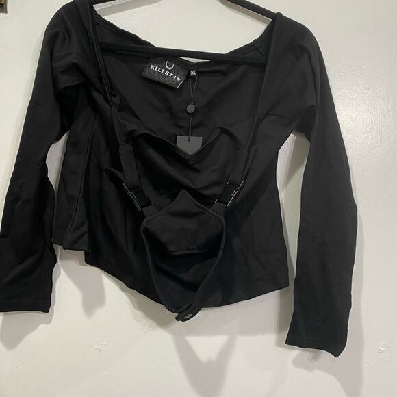 Killstar Oralia Cold Shoulder Top Size XL - Picture 4 of 5